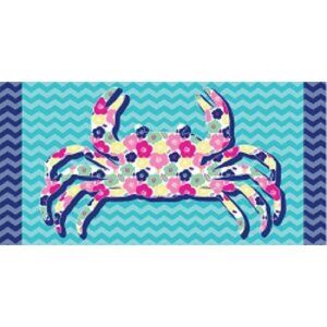 New Colorful Flower Crab Beach Towel Cotton Bath Pool GIFT Ocean Shore Claw Legs